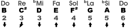 Natural Minor Scale in the Key of SIm